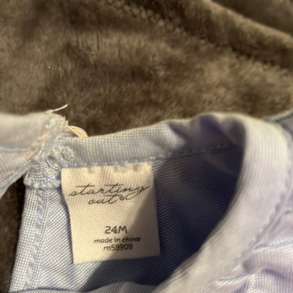 Starting Out Girls one Piece Light Blue outfit size 24M Brand New - Picture 3 of 7